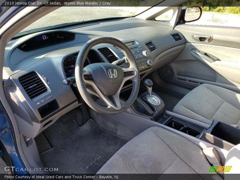 Atomic Blue Metallic / Gray 2010 Honda Civic DX-VP Sedan