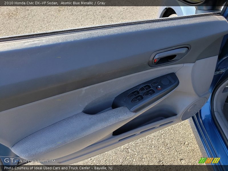 Atomic Blue Metallic / Gray 2010 Honda Civic DX-VP Sedan