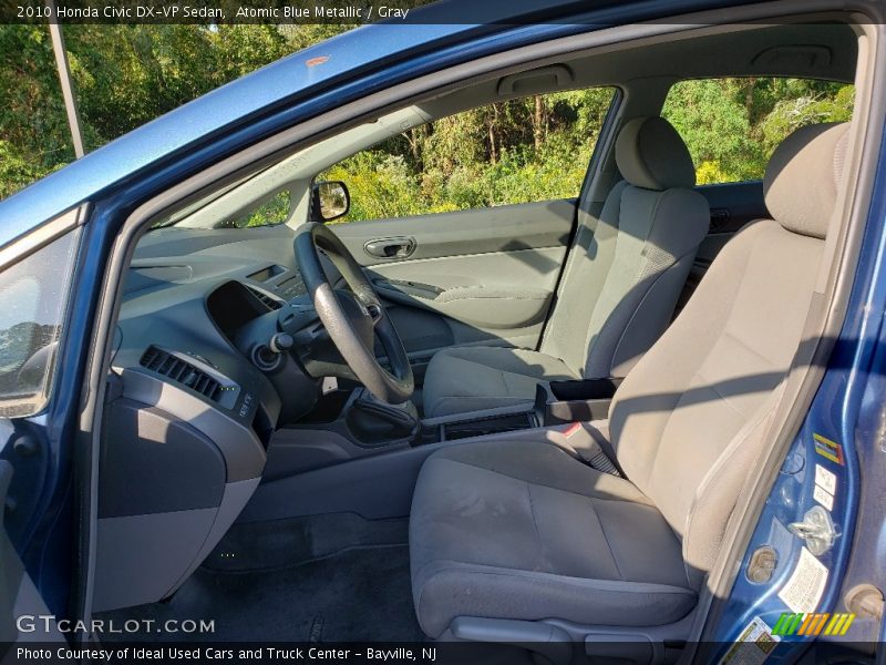 Atomic Blue Metallic / Gray 2010 Honda Civic DX-VP Sedan