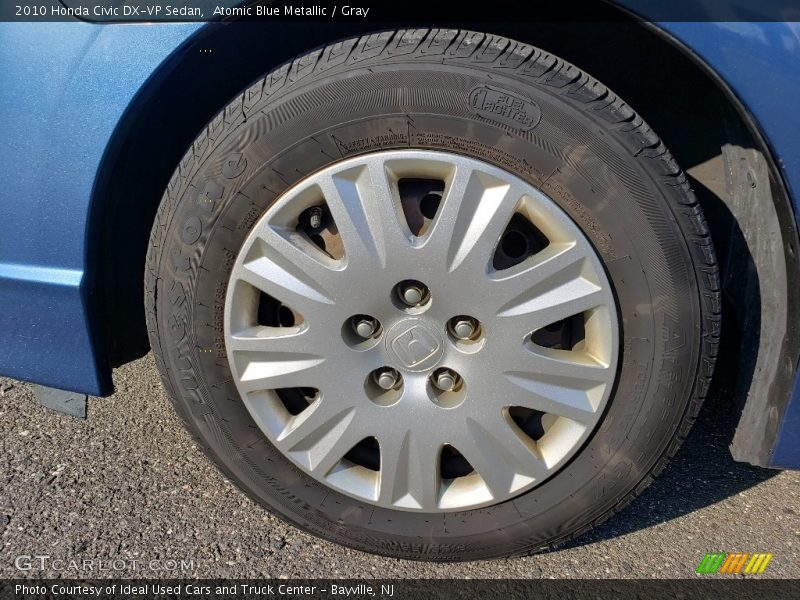 Atomic Blue Metallic / Gray 2010 Honda Civic DX-VP Sedan