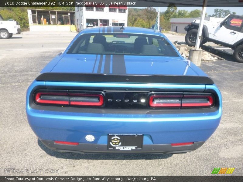 B5 Blue Pearl / Black 2018 Dodge Challenger 392 HEMI Scat Pack Shaker