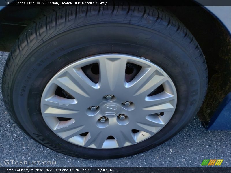 Atomic Blue Metallic / Gray 2010 Honda Civic DX-VP Sedan