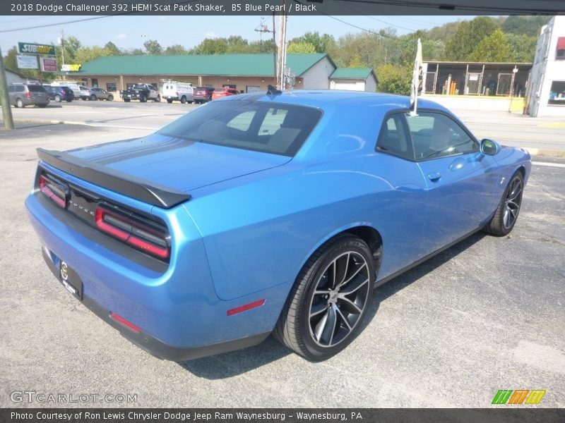 B5 Blue Pearl / Black 2018 Dodge Challenger 392 HEMI Scat Pack Shaker