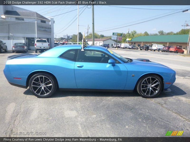 B5 Blue Pearl / Black 2018 Dodge Challenger 392 HEMI Scat Pack Shaker