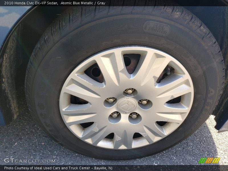 Atomic Blue Metallic / Gray 2010 Honda Civic DX-VP Sedan