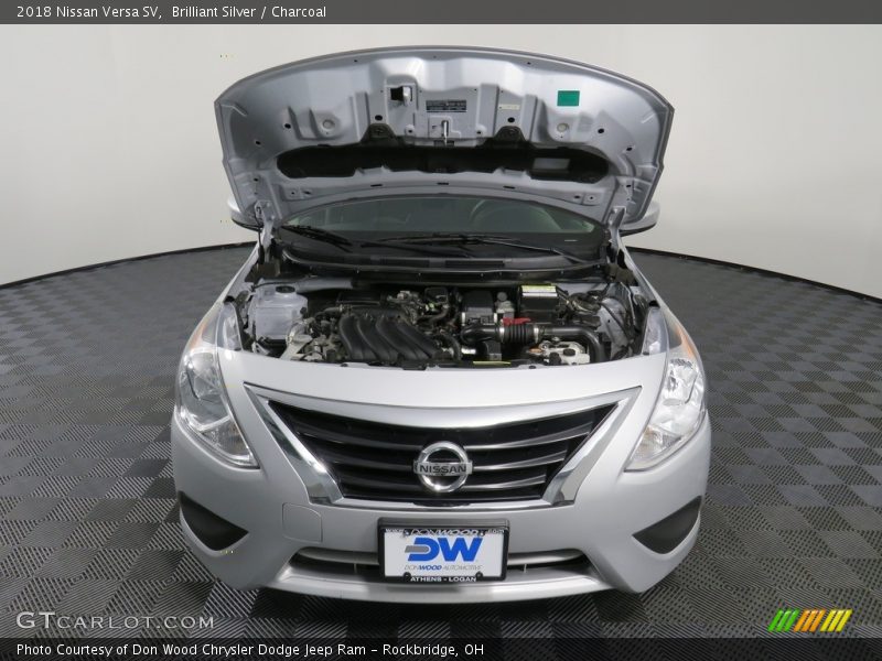 Brilliant Silver / Charcoal 2018 Nissan Versa SV