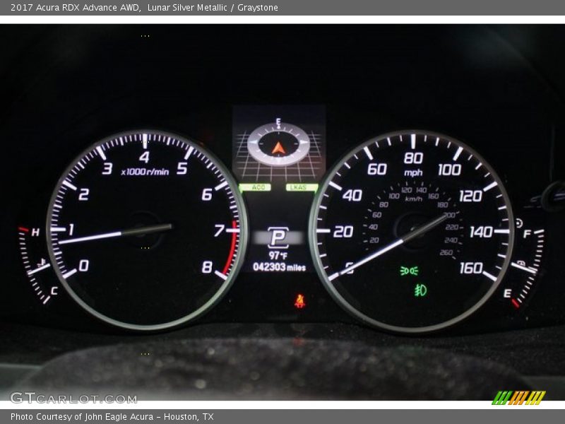Lunar Silver Metallic / Graystone 2017 Acura RDX Advance AWD
