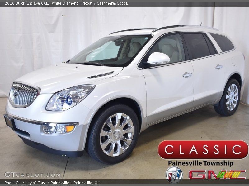 White Diamond Tricoat / Cashmere/Cocoa 2010 Buick Enclave CXL