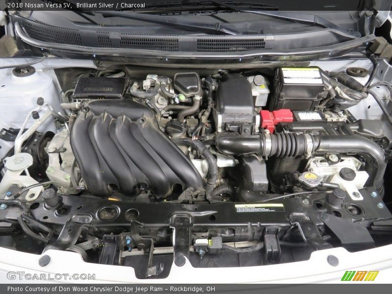 Brilliant Silver / Charcoal 2018 Nissan Versa SV