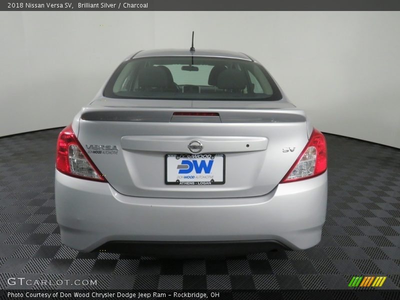 Brilliant Silver / Charcoal 2018 Nissan Versa SV