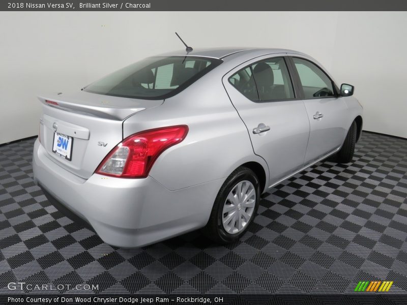 Brilliant Silver / Charcoal 2018 Nissan Versa SV