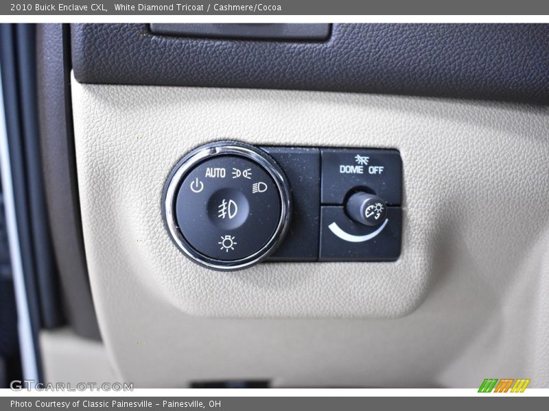 White Diamond Tricoat / Cashmere/Cocoa 2010 Buick Enclave CXL