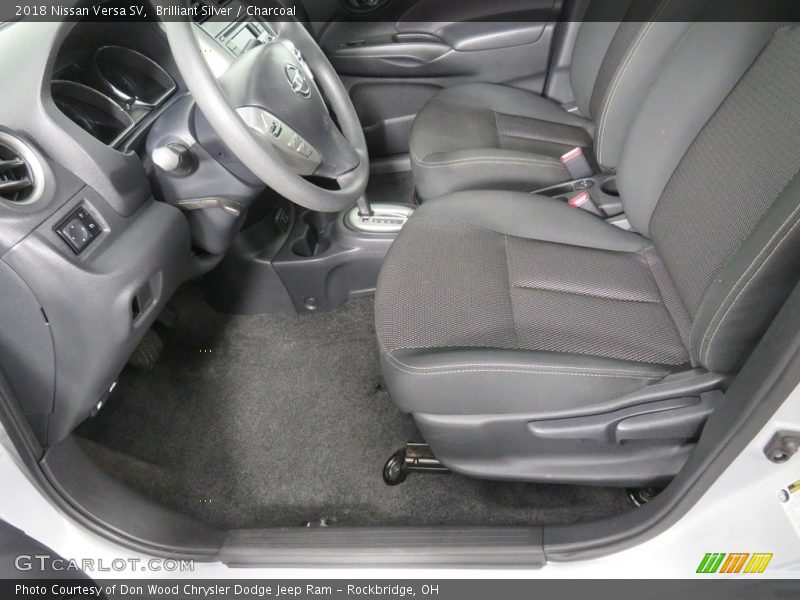 Brilliant Silver / Charcoal 2018 Nissan Versa SV