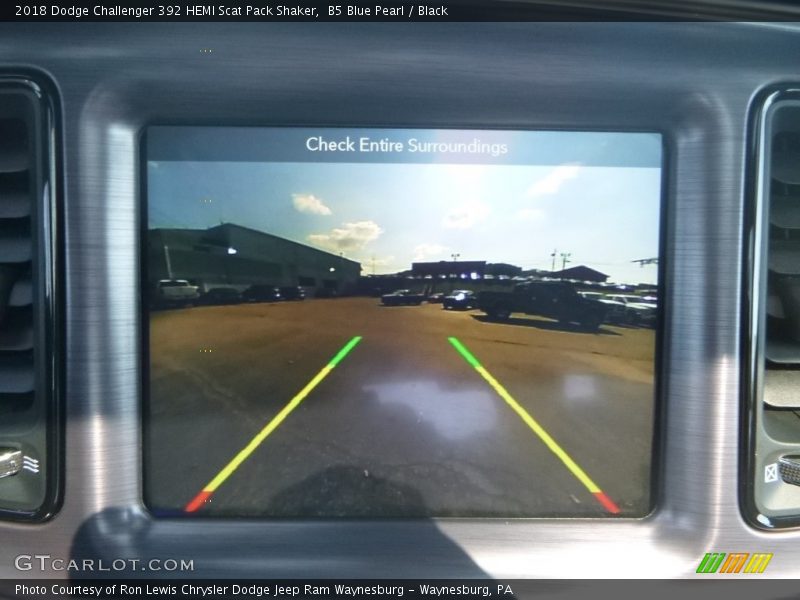 B5 Blue Pearl / Black 2018 Dodge Challenger 392 HEMI Scat Pack Shaker
