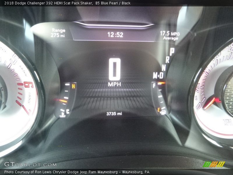 B5 Blue Pearl / Black 2018 Dodge Challenger 392 HEMI Scat Pack Shaker