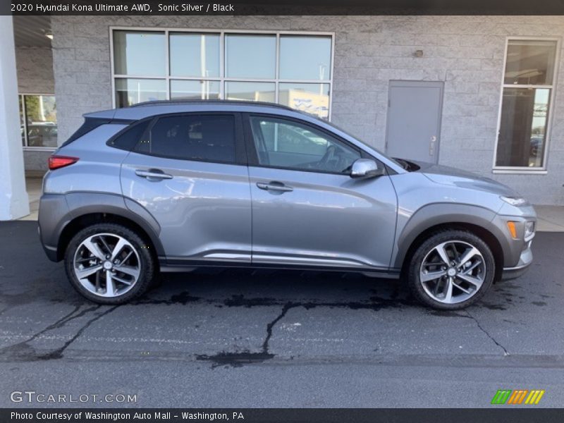 Sonic Silver / Black 2020 Hyundai Kona Ultimate AWD