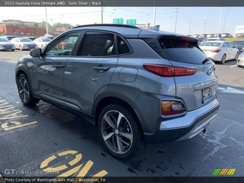 Sonic Silver / Black 2020 Hyundai Kona Ultimate AWD