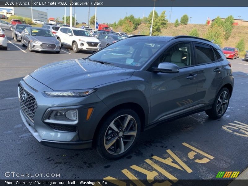 Sonic Silver / Black 2020 Hyundai Kona Ultimate AWD