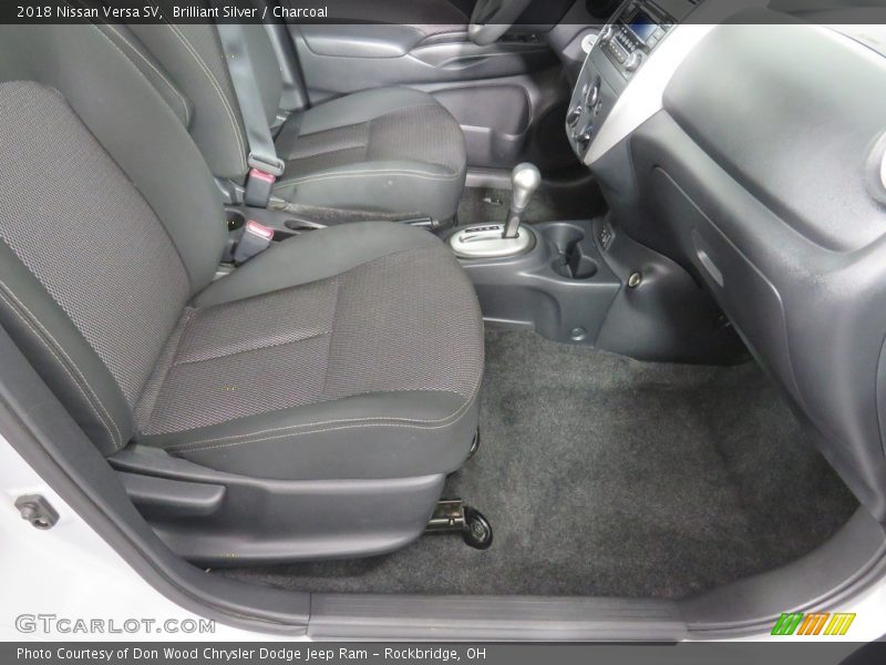 Brilliant Silver / Charcoal 2018 Nissan Versa SV