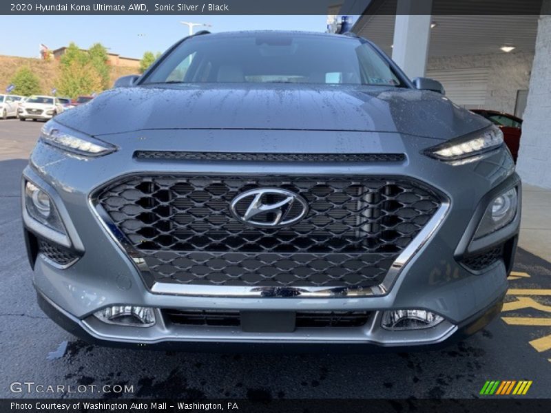 Sonic Silver / Black 2020 Hyundai Kona Ultimate AWD
