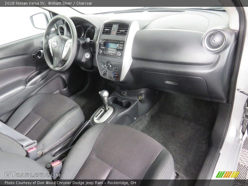 Brilliant Silver / Charcoal 2018 Nissan Versa SV
