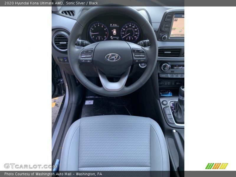 Sonic Silver / Black 2020 Hyundai Kona Ultimate AWD