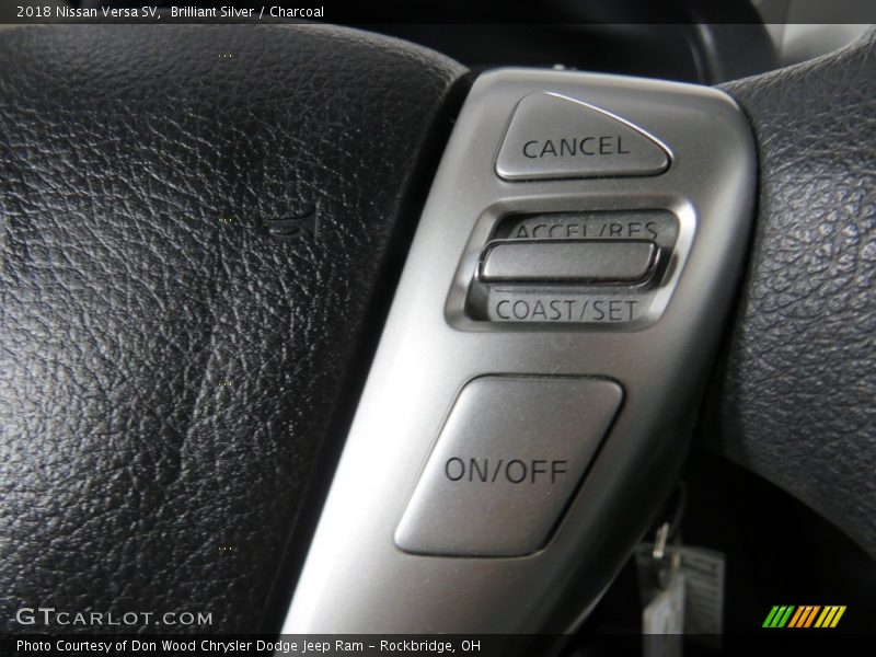 Brilliant Silver / Charcoal 2018 Nissan Versa SV