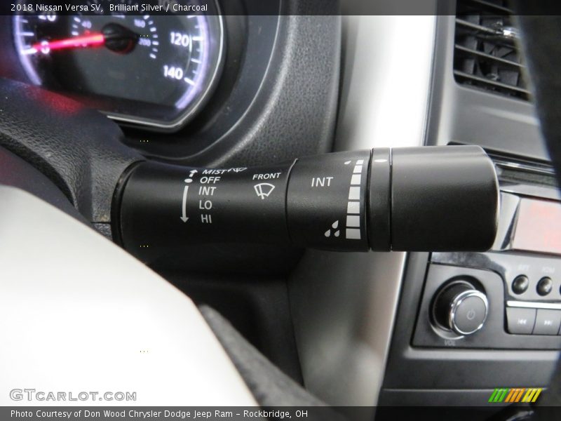 Brilliant Silver / Charcoal 2018 Nissan Versa SV