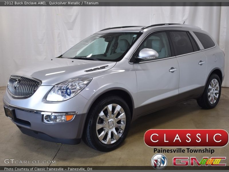 Quicksilver Metallic / Titanium 2012 Buick Enclave AWD