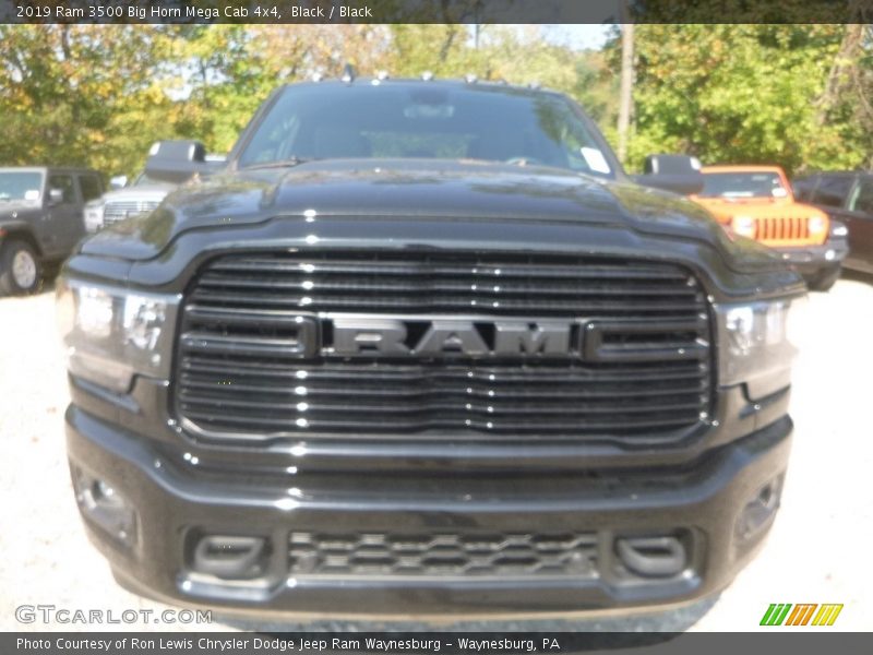 Black / Black 2019 Ram 3500 Big Horn Mega Cab 4x4