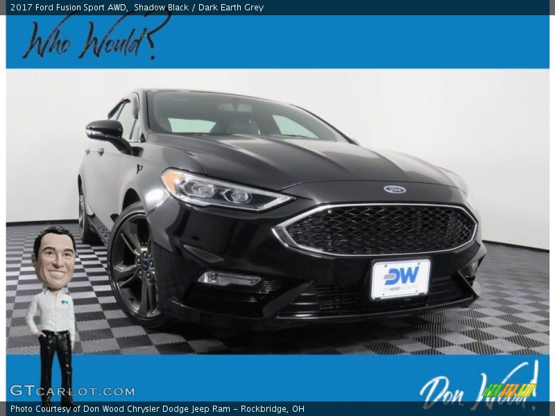Shadow Black / Dark Earth Grey 2017 Ford Fusion Sport AWD
