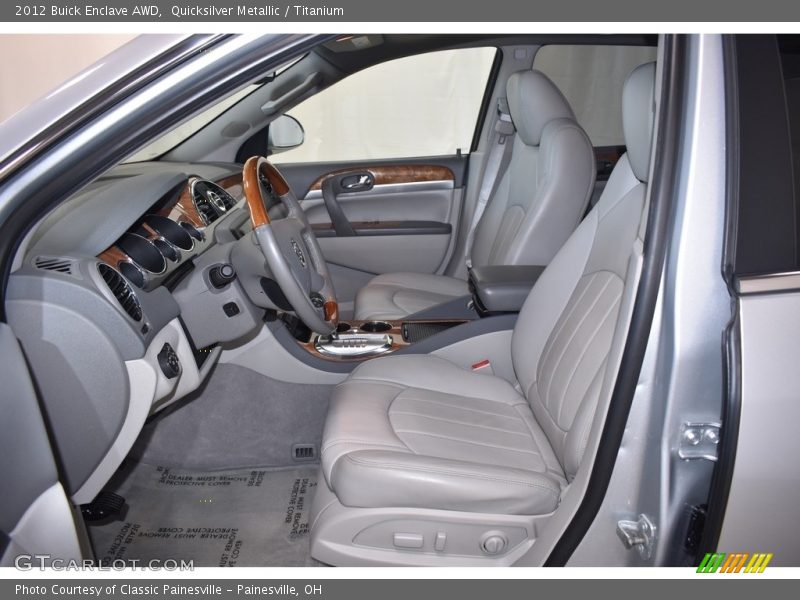 Quicksilver Metallic / Titanium 2012 Buick Enclave AWD