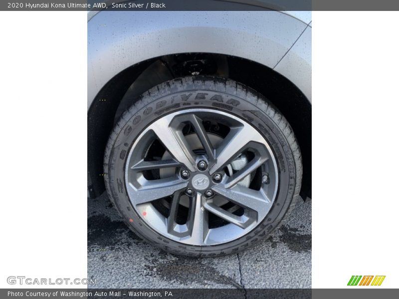 Sonic Silver / Black 2020 Hyundai Kona Ultimate AWD