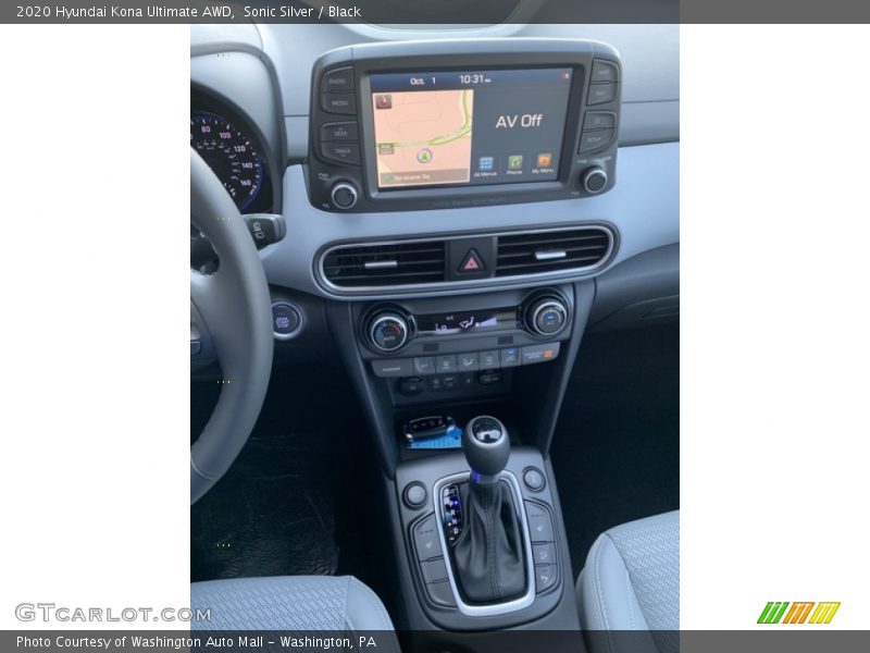 Sonic Silver / Black 2020 Hyundai Kona Ultimate AWD