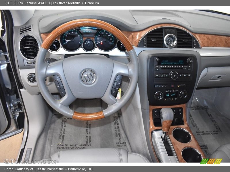 Quicksilver Metallic / Titanium 2012 Buick Enclave AWD