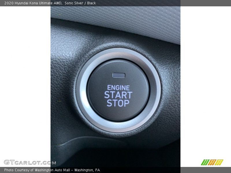 Sonic Silver / Black 2020 Hyundai Kona Ultimate AWD