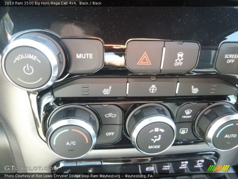 Controls of 2019 3500 Big Horn Mega Cab 4x4