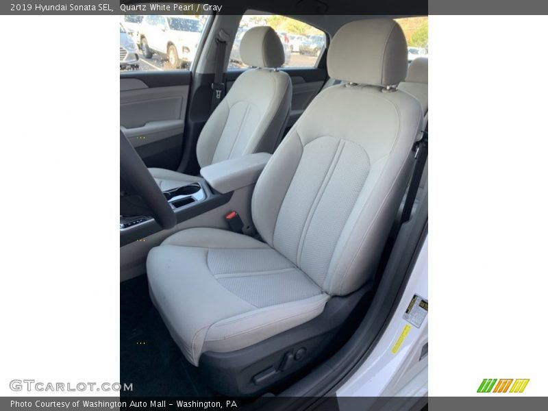 Quartz White Pearl / Gray 2019 Hyundai Sonata SEL