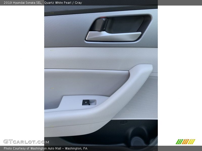 Quartz White Pearl / Gray 2019 Hyundai Sonata SEL