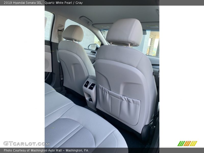 Quartz White Pearl / Gray 2019 Hyundai Sonata SEL