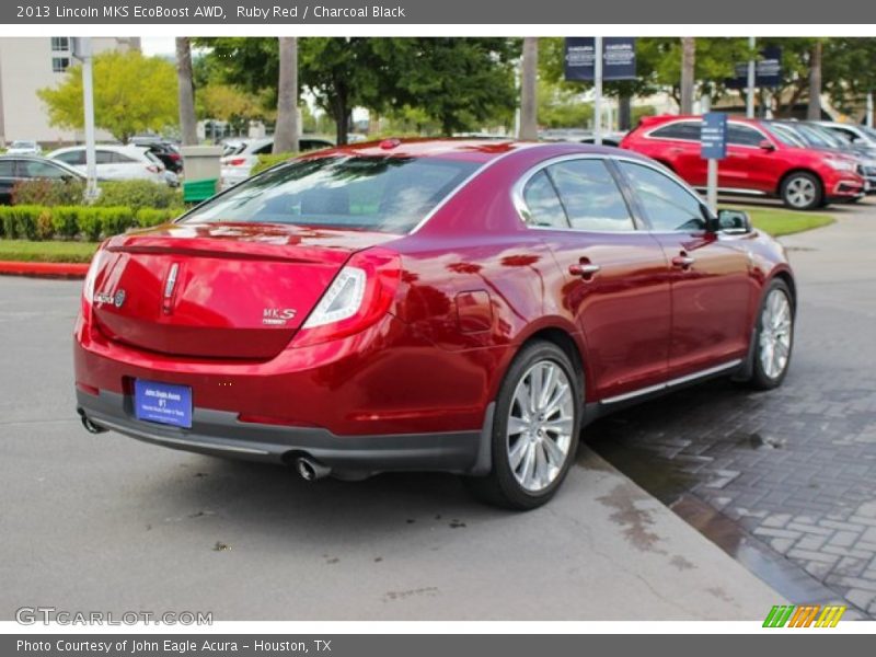 Ruby Red / Charcoal Black 2013 Lincoln MKS EcoBoost AWD