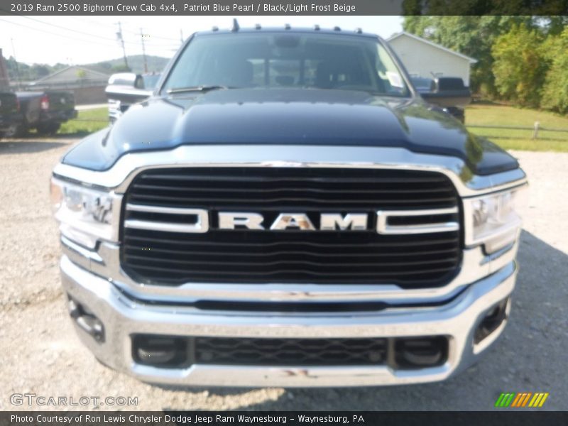 Patriot Blue Pearl / Black/Light Frost Beige 2019 Ram 2500 Bighorn Crew Cab 4x4