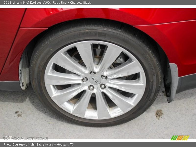 Ruby Red / Charcoal Black 2013 Lincoln MKS EcoBoost AWD