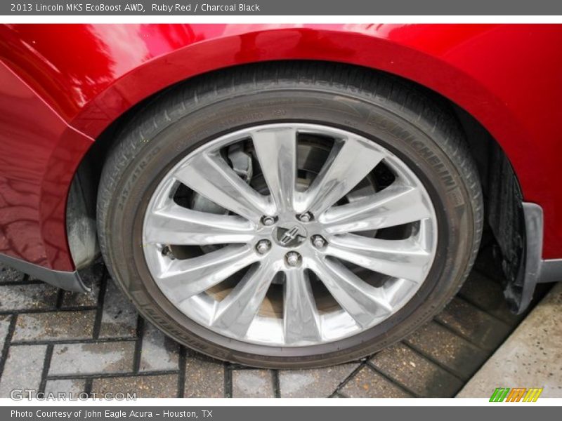 Ruby Red / Charcoal Black 2013 Lincoln MKS EcoBoost AWD