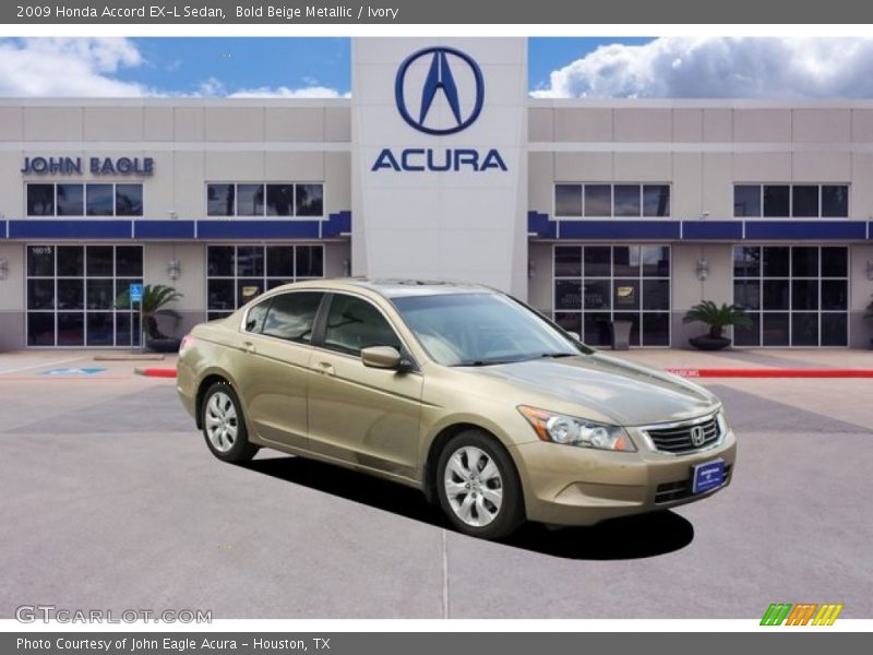 Bold Beige Metallic / Ivory 2009 Honda Accord EX-L Sedan