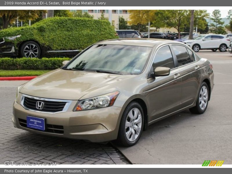 Bold Beige Metallic / Ivory 2009 Honda Accord EX-L Sedan