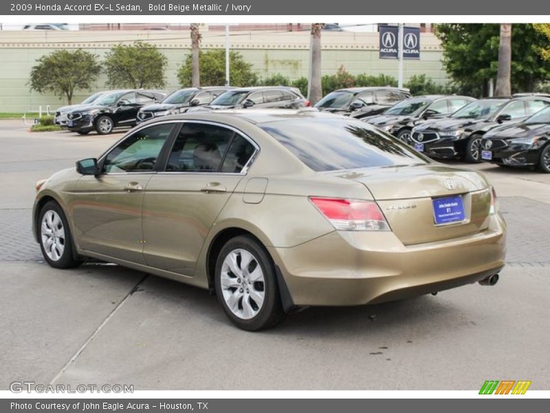 Bold Beige Metallic / Ivory 2009 Honda Accord EX-L Sedan