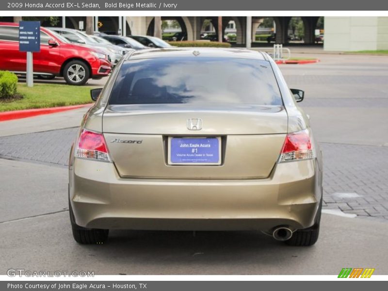 Bold Beige Metallic / Ivory 2009 Honda Accord EX-L Sedan
