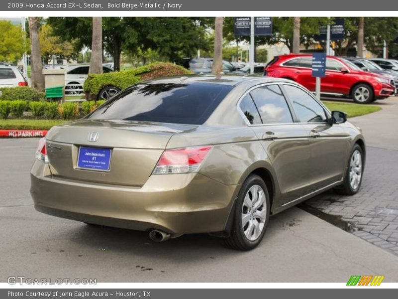 Bold Beige Metallic / Ivory 2009 Honda Accord EX-L Sedan
