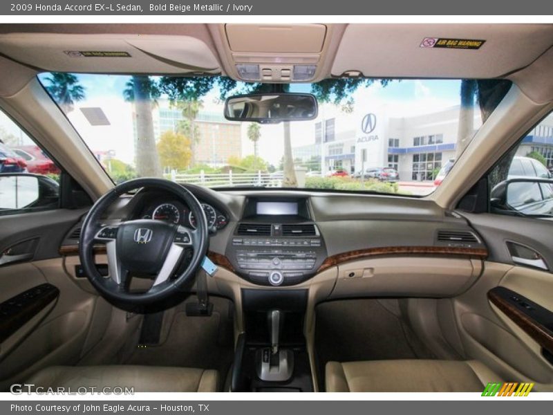 Bold Beige Metallic / Ivory 2009 Honda Accord EX-L Sedan